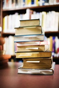 Stack of Library Books